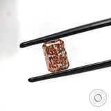 1.50 ct Pink lab grown diamond with radiant cut brilliance