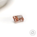 1.50 ct Loose radiant lab diamond in delicate pink tone