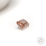 Radiant cut pink lab grown diamond 1.50 ct loose gem