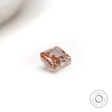 Radiant cut pink lab grown diamond 1.50 ct loose gem