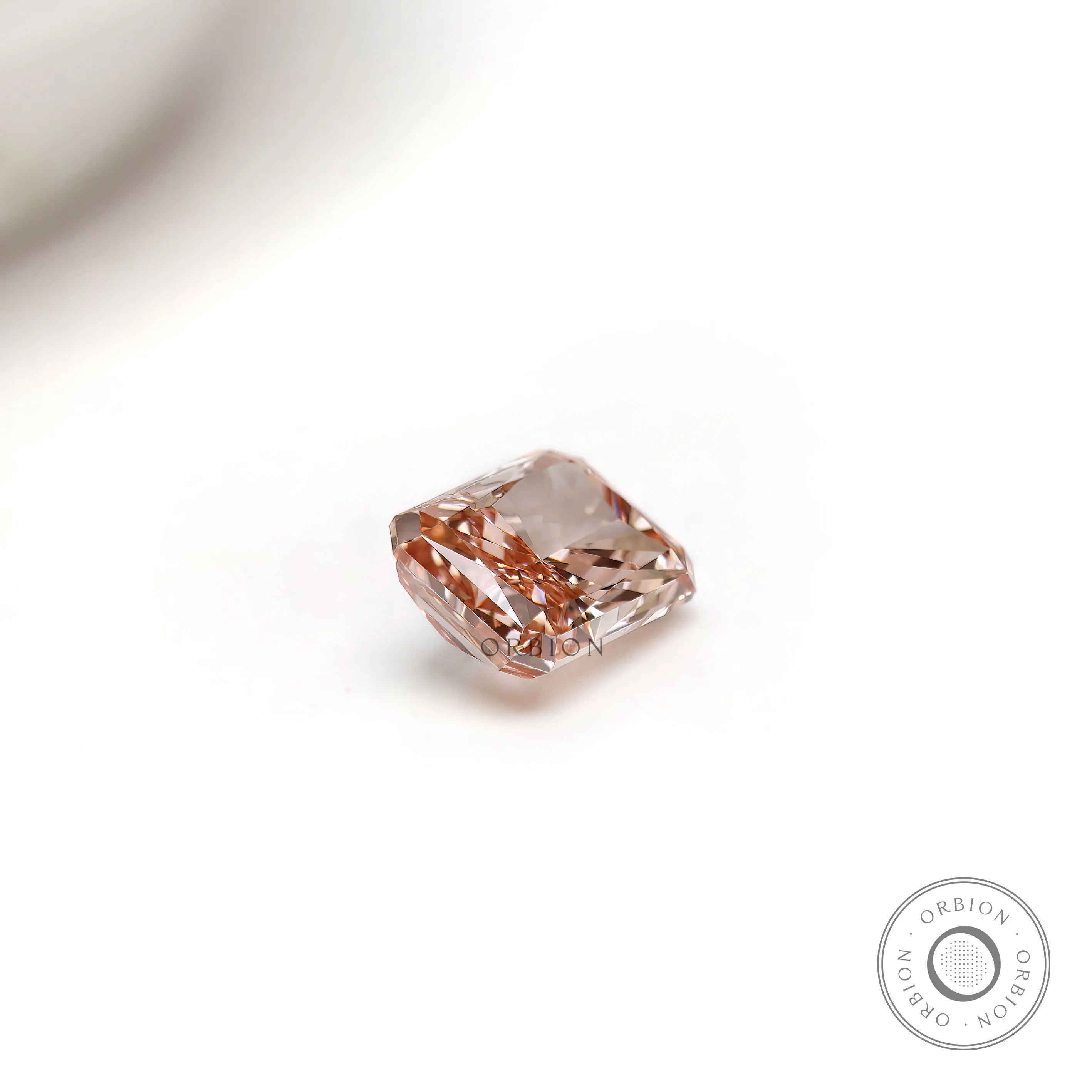 Radiant cut pink lab grown diamond 1.50 ct loose gem