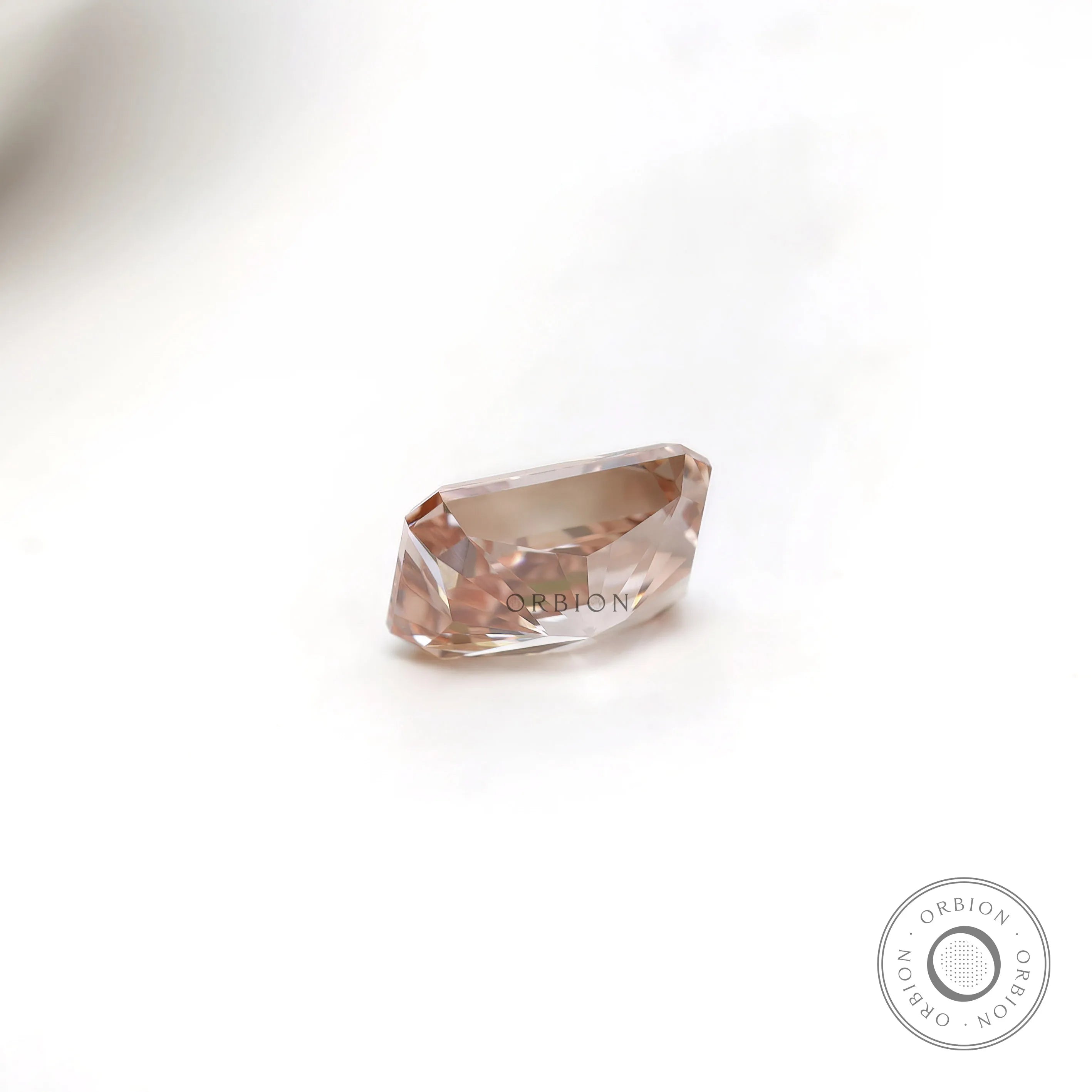1.50 ct Radiant shape lab diamond with fancy pink color