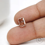 Pink radiant lab diamond 1.50 ct loose gemstone