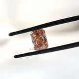 Soft pink radiant cut lab diamond 1.70 ct fine gemstone