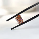 1.70 ct Pink lab grown diamond with radiant cut sparkle