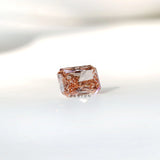 1.70 ct Radiant shape lab diamond with fancy pink color