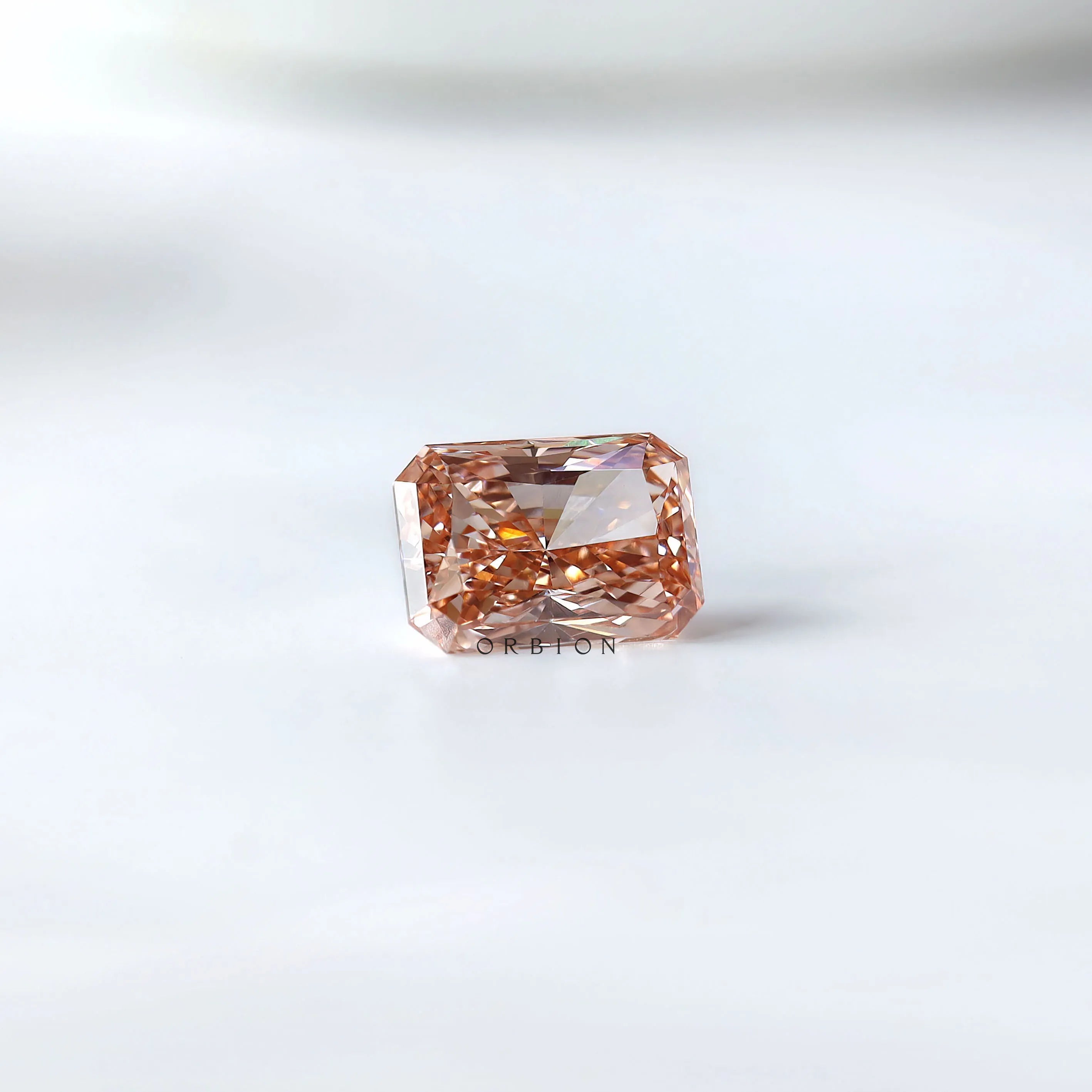 Pink radiant lab diamond 1.70 ct loose gemstone