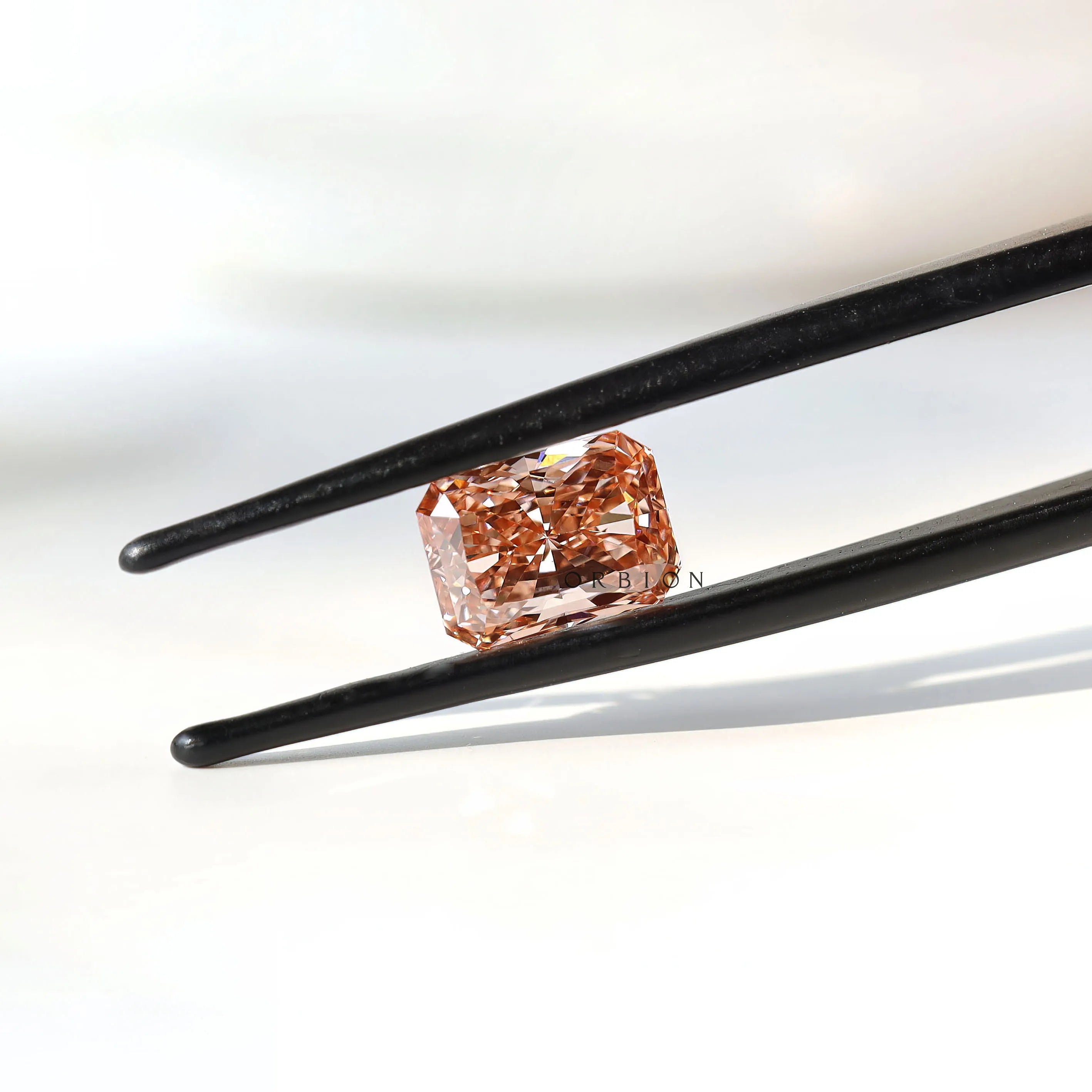 Radiant cut pink lab grown diamond 1.70 ct loose gem