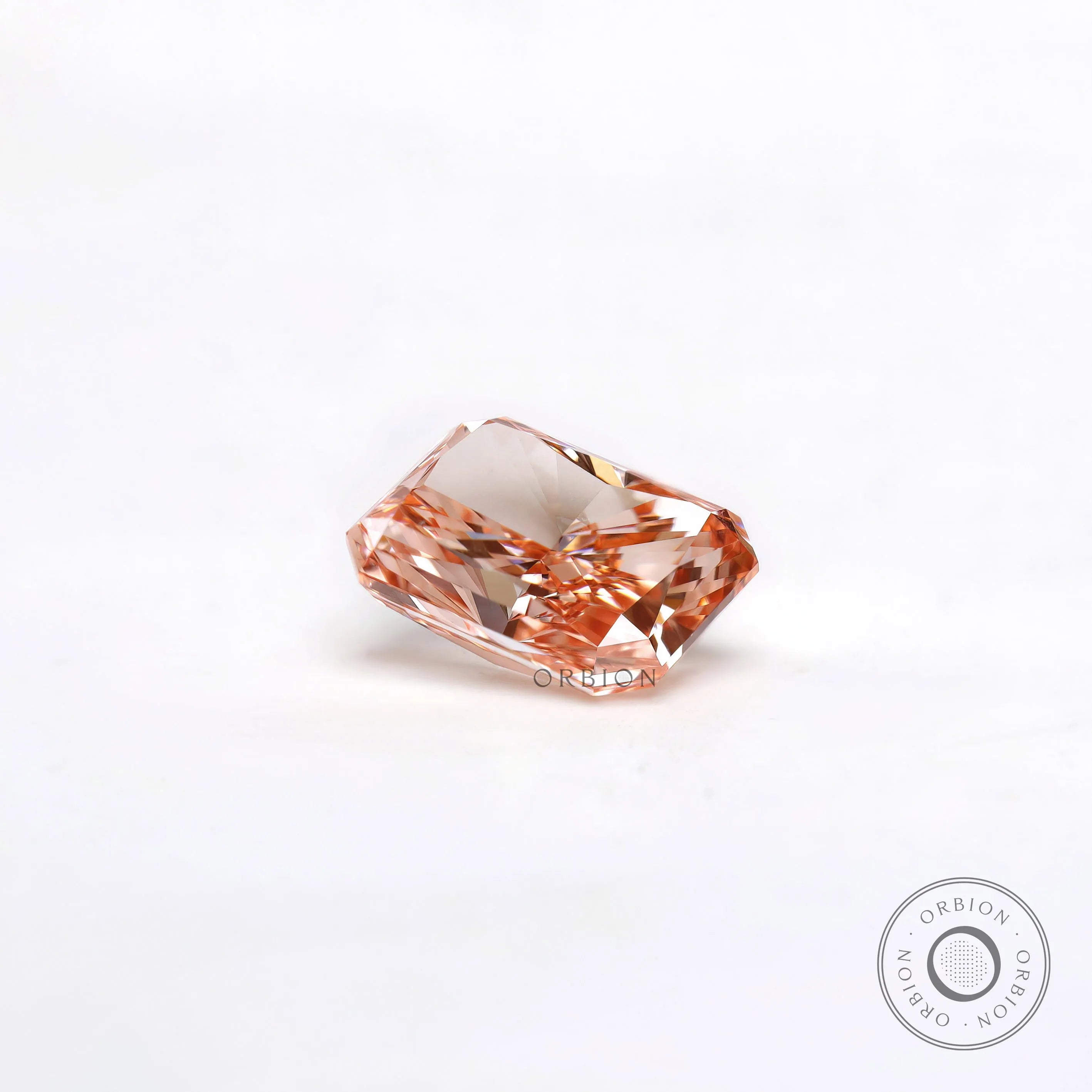 Radiant cut vivid pink lab grown diamond 2.40 ct loose gem