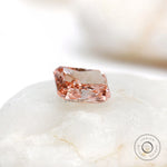 2.40 ct Radiant shape lab diamond with strong pink saturation