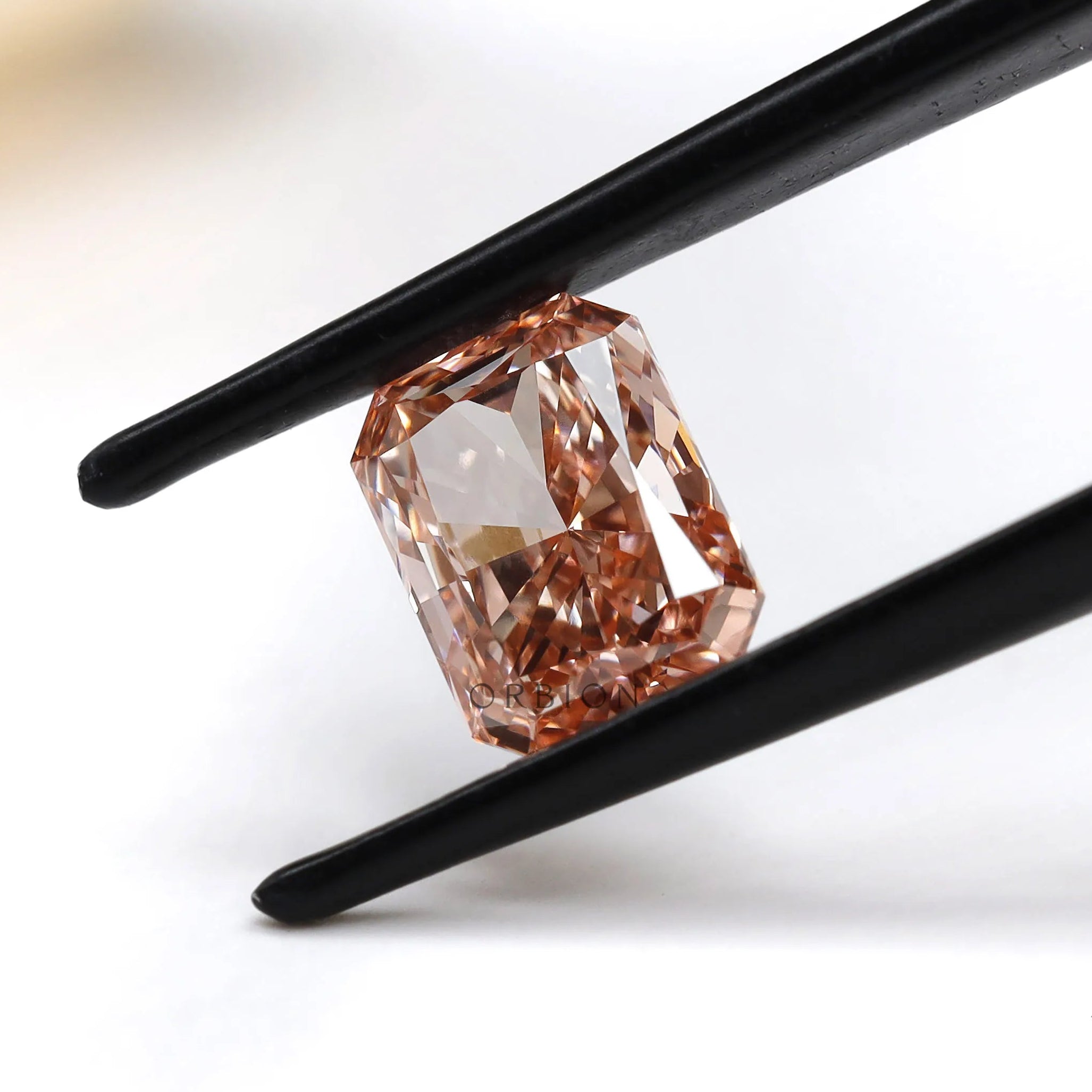 Radiant cut pink lab diamond 2 ct perfect for custom ring design