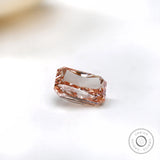 Radiant cut pink lab grown diamond 2 ct for custom jewelry