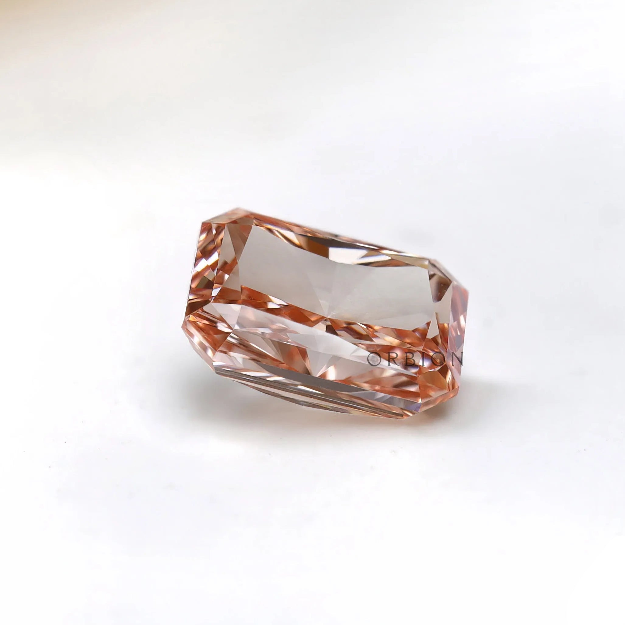 Radiant cut pink lab grown diamond 2 ct for custom jewelry