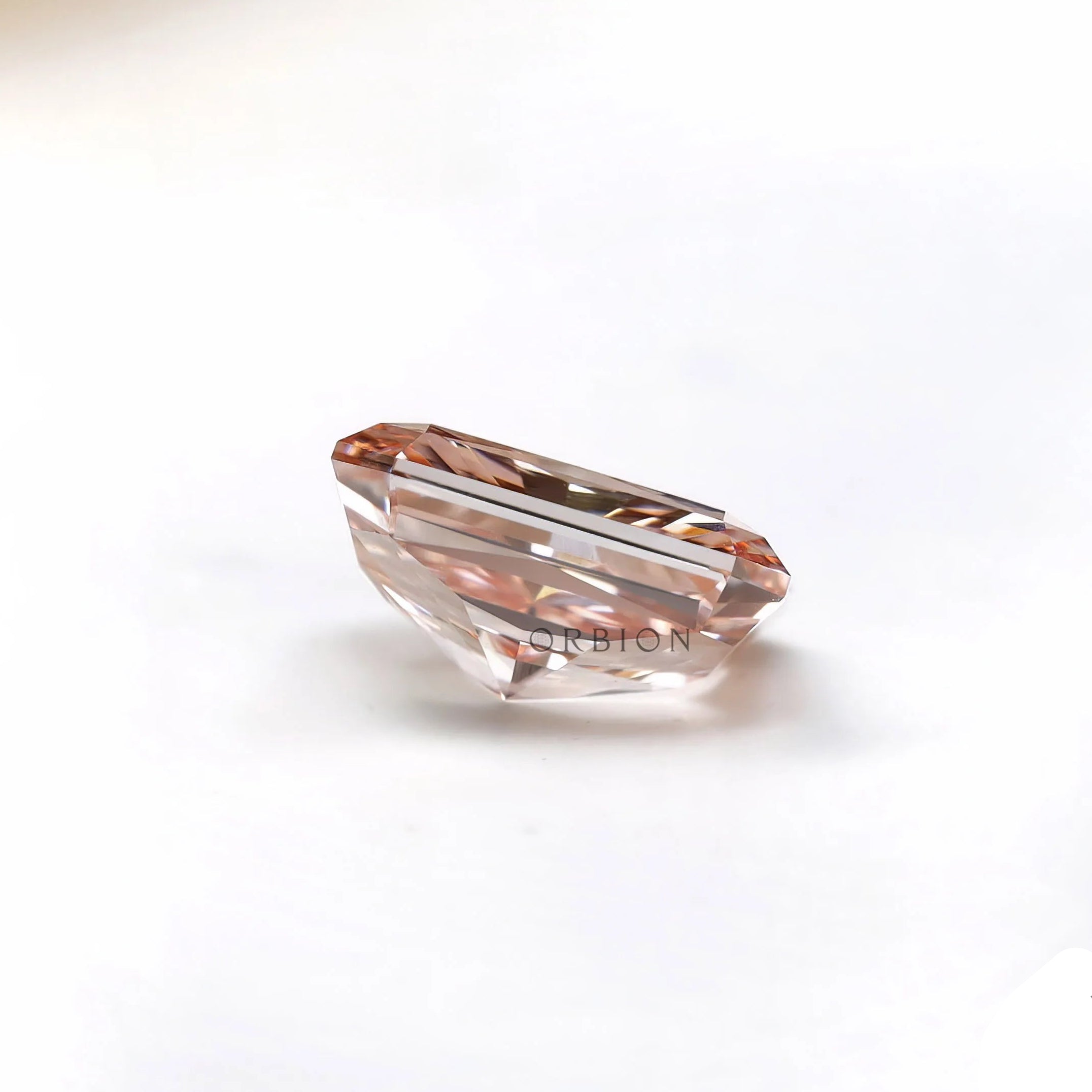 2 ct Pink radiant lab diamond for custom engagement ring setting