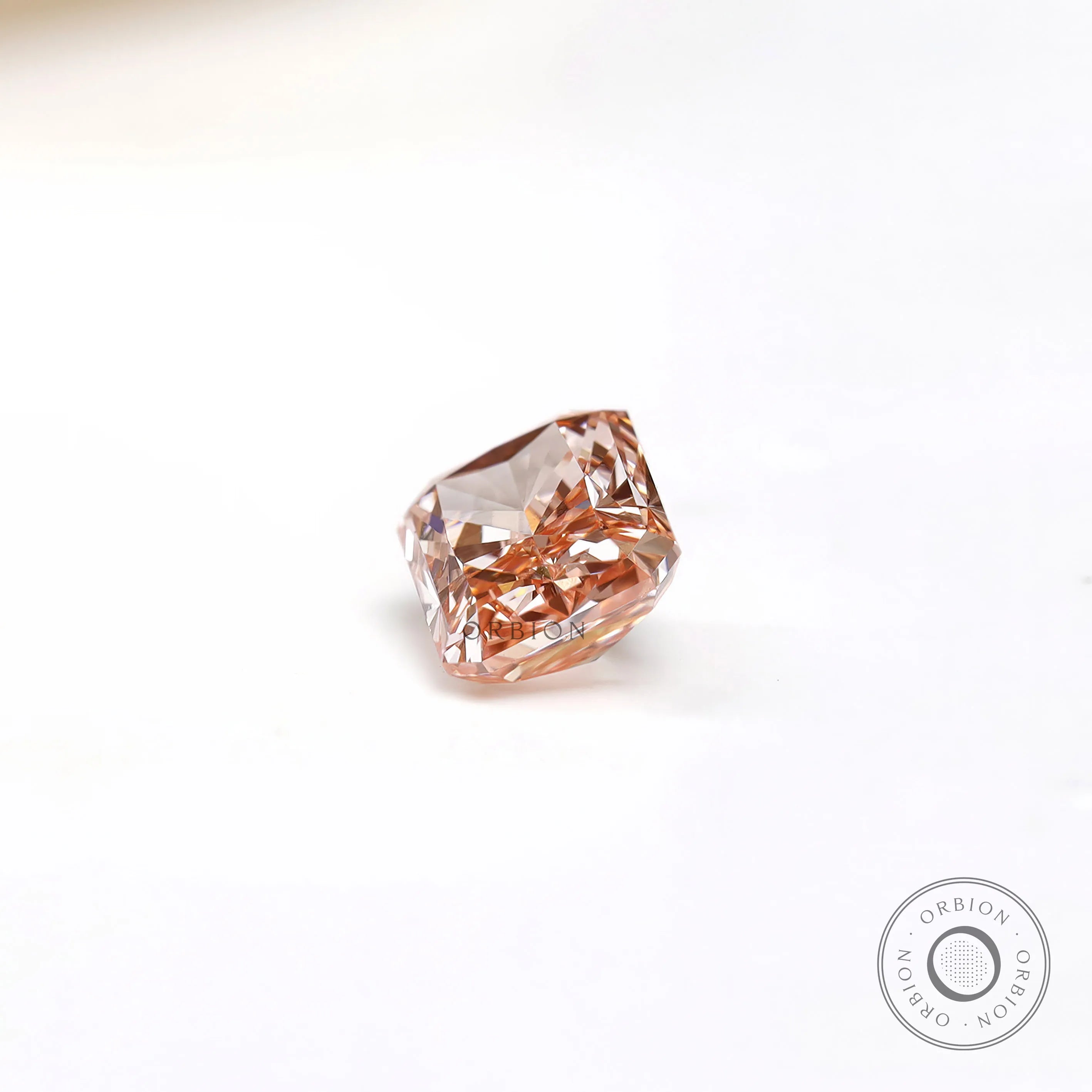 Light pink radiant cut lab diamond 1.70 ct loose stone