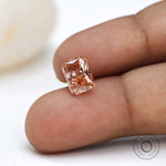 Light pink radiant lab diamond 1.70 ct loose gemstone