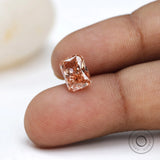Light pink radiant lab diamond 1.70 ct loose gemstone