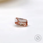 1.70 ct Loose radiant lab diamond with subtle pastel pink tone