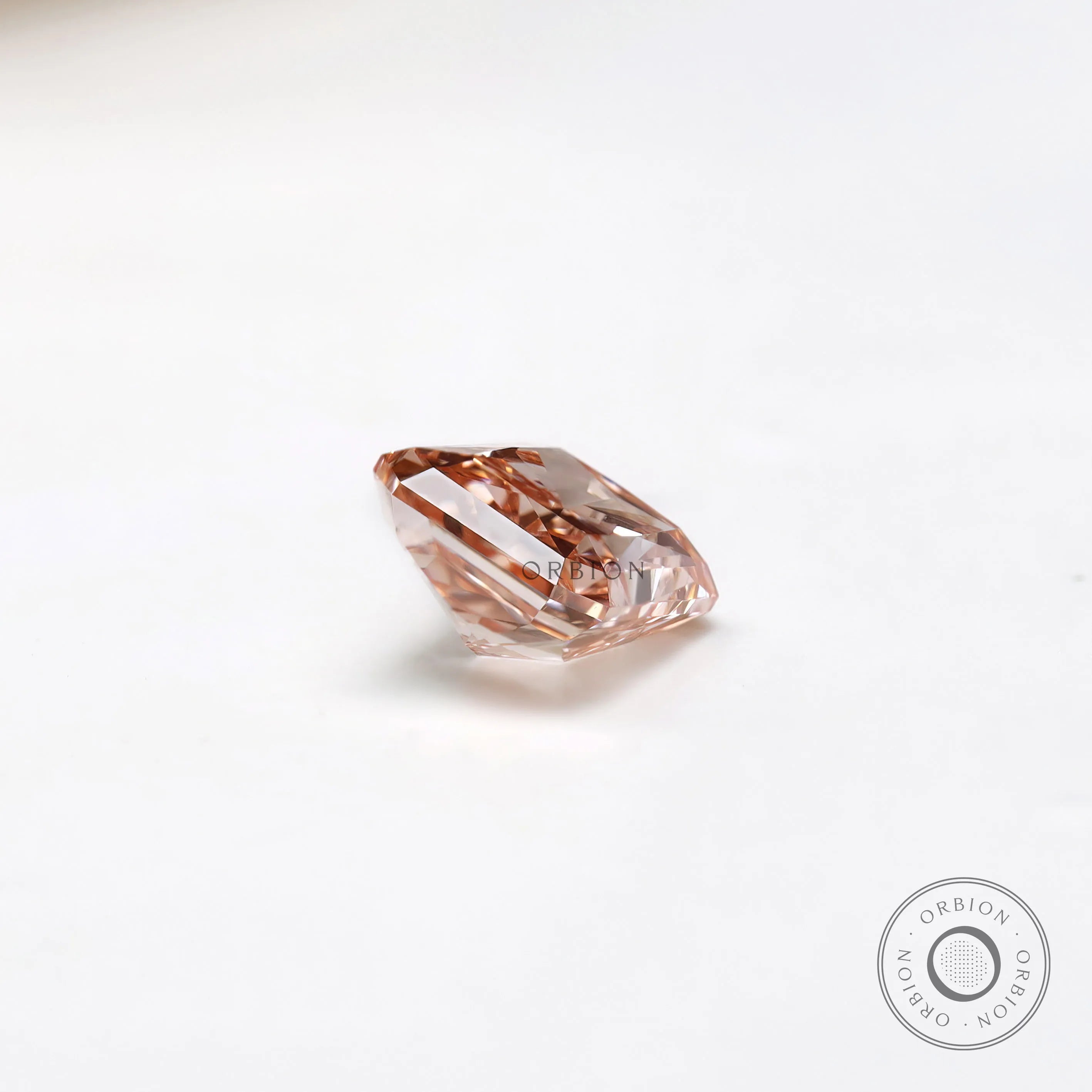 Soft pink radiant lab diamond 1.70 ct fine loose gemstone