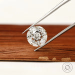2.50 ct round star cut lab grown diamond loose stone for custom ring