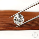 2.50 ct Modern cut round lab diamond with star pattern facets