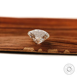 Round lab grown diamond with contemporary star cut brilliance