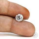 Classic round lab diamond 1.50 ct with old European cut loose gemstone