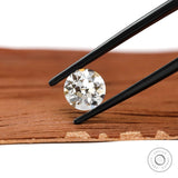 1.50 ct CVD lab grown diamond round shape with antique European faceting