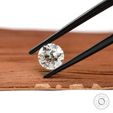 Round old European cut lab diamond 1.50 ct loose stone with vintage sparkle