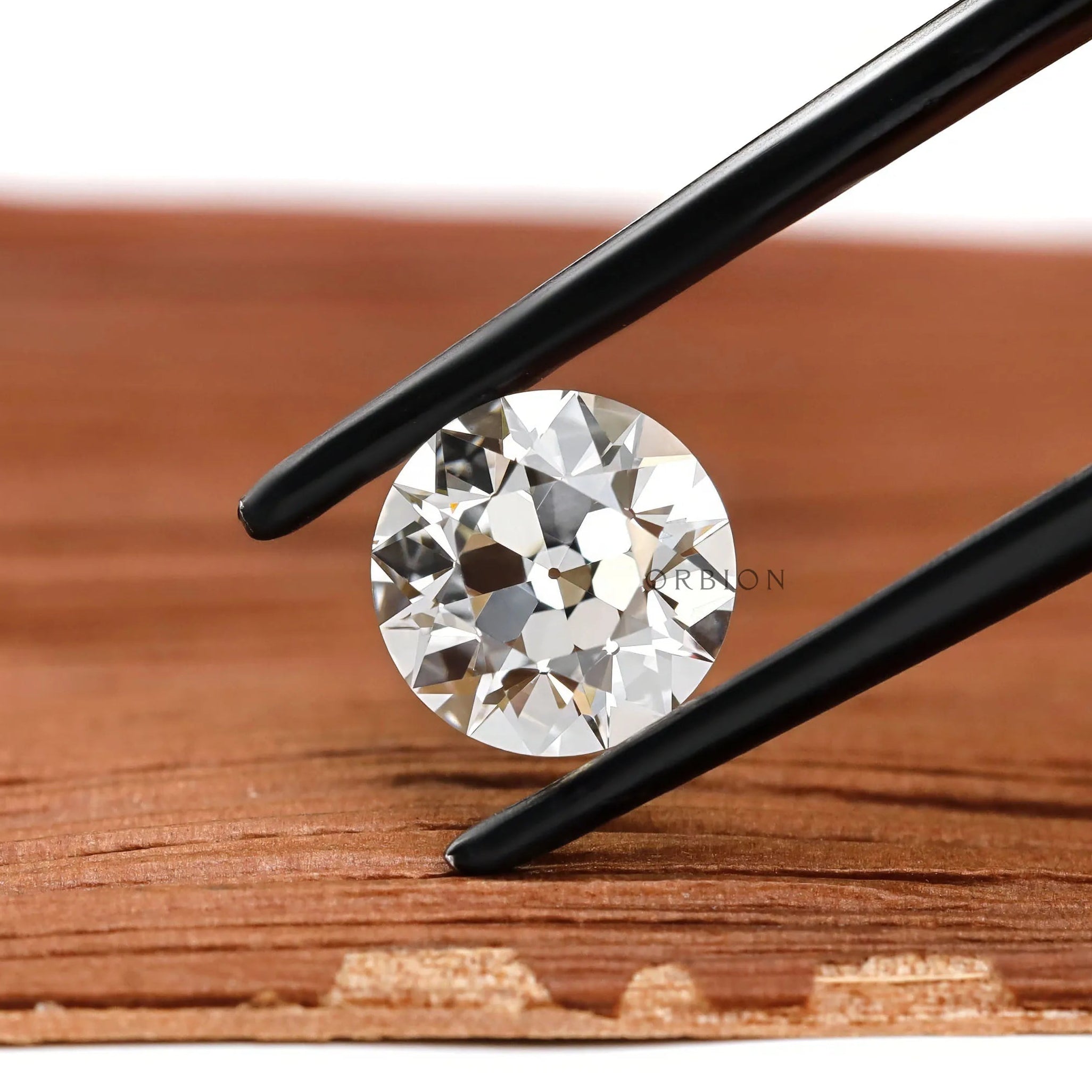 1.50 ct Round lab grown diamond with old European cut loose CVD stone
