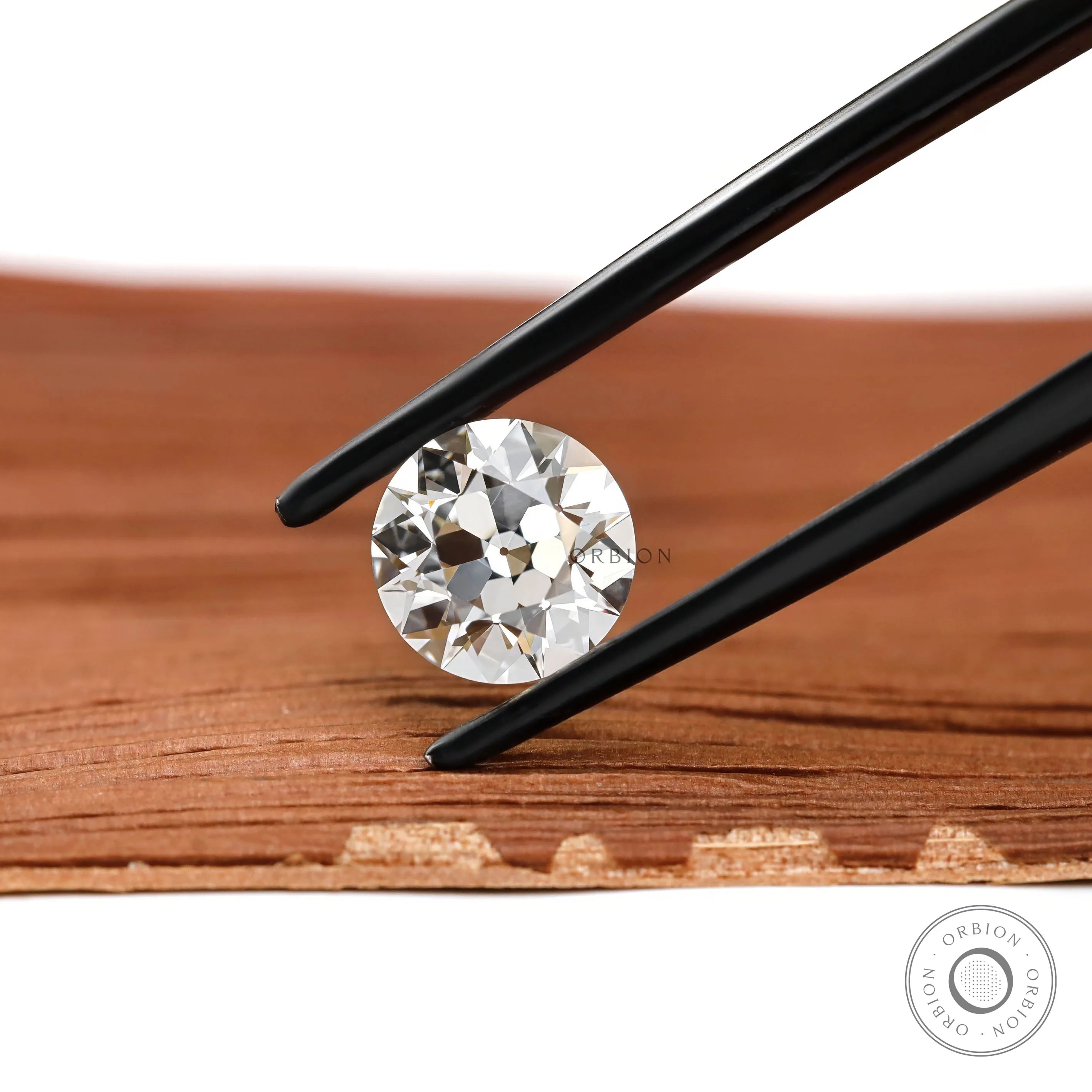 1.50 ct Round lab grown diamond with old European cut loose CVD stone