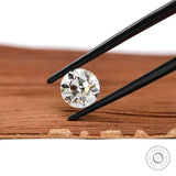 Loose 1.50 ct round CVD diamond with antique old european cut design