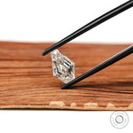 2 CT Loose colorless moissanite coffin shaped step cut gemstone