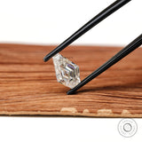 Elegant 2 CT coffin shaped moissanite with step cut colorless loose stone