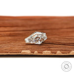 Unique coffin shaped moissanite stone 2 CT with step cut and colorless clarity