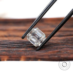 Colorless elongated asscher moissanite omc cut antique loose gemstone