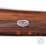 elongated cushion moissanite brilliance close angle view