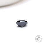 1.2 ct Elongated cushion black moissanite with vintage brilliance
