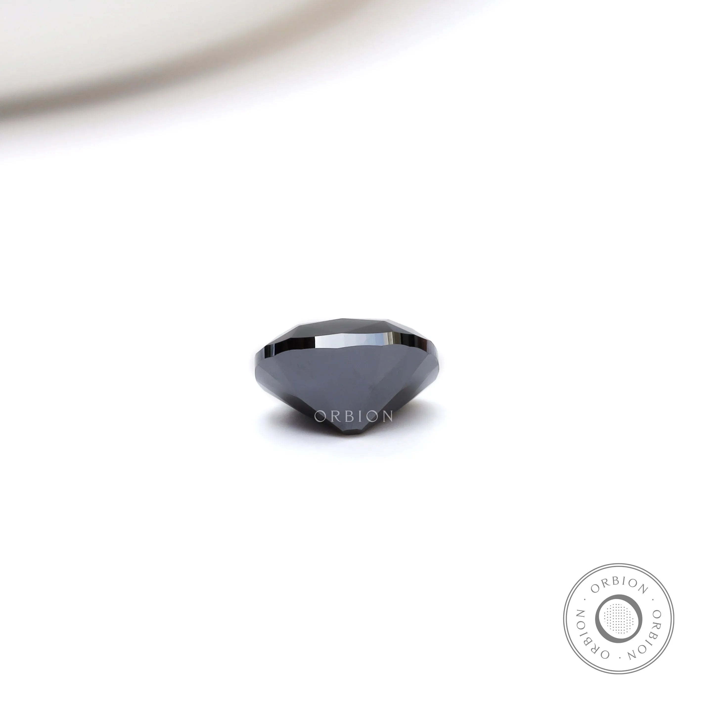 1.2 ct Elongated cushion black moissanite with vintage brilliance