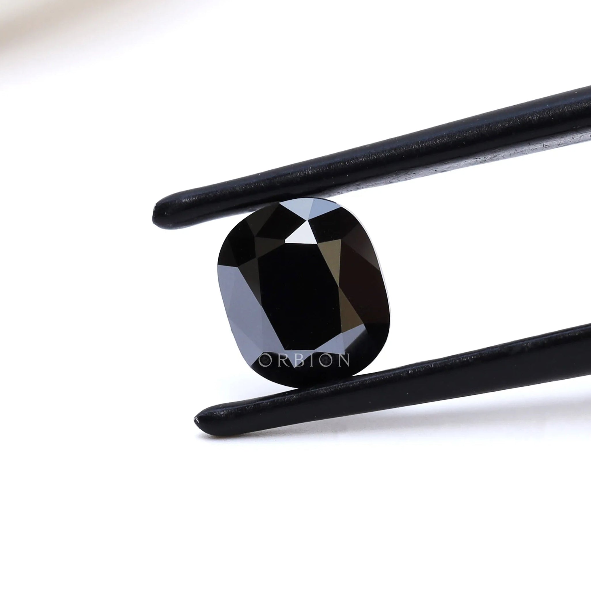 1.2 ct Elongated cushion black moissanite old mine cut loose gemstone