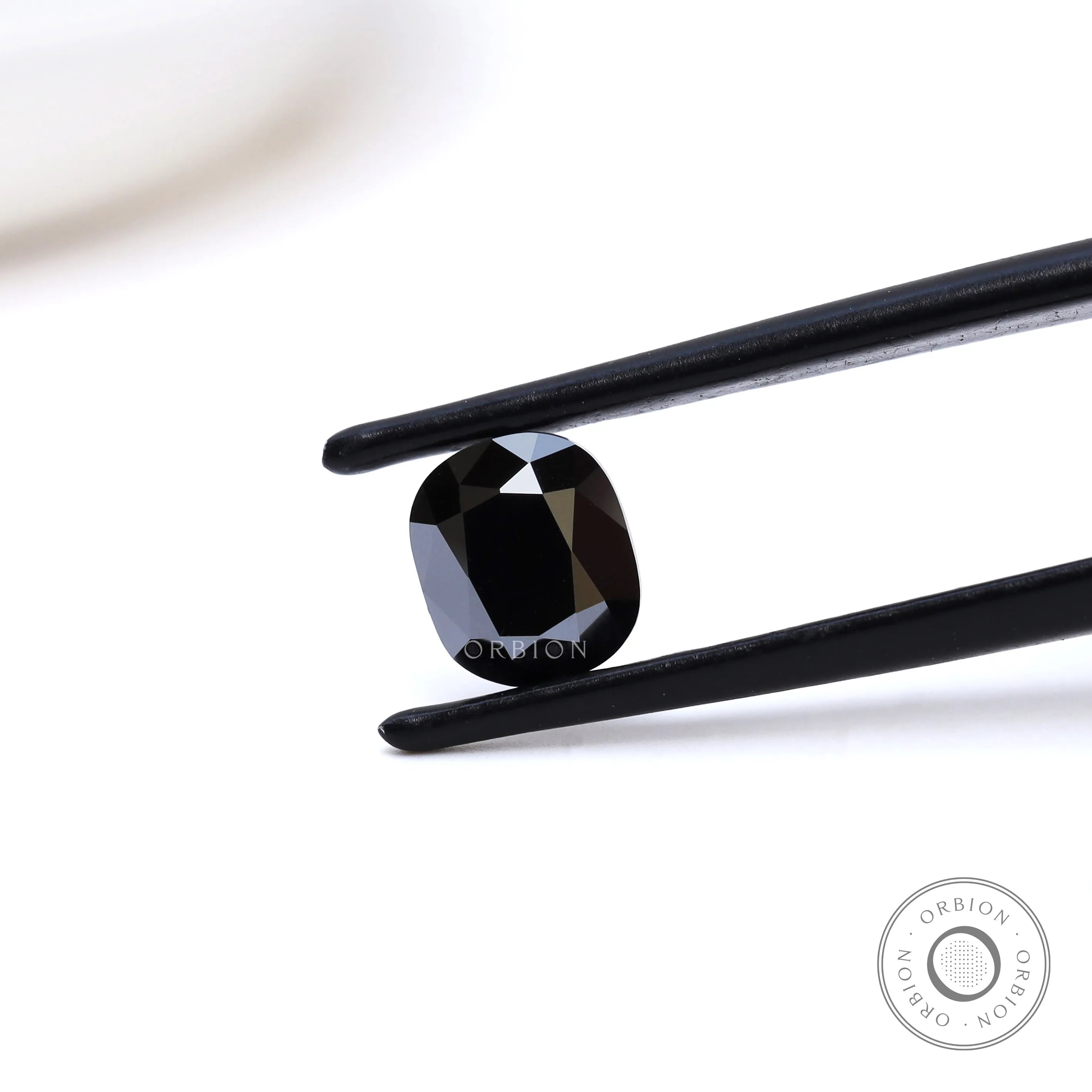 1.2 ct Elongated cushion black moissanite old mine cut loose gemstone