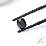1.2 ct Black moissanite elongated cushion antique cut loose gem