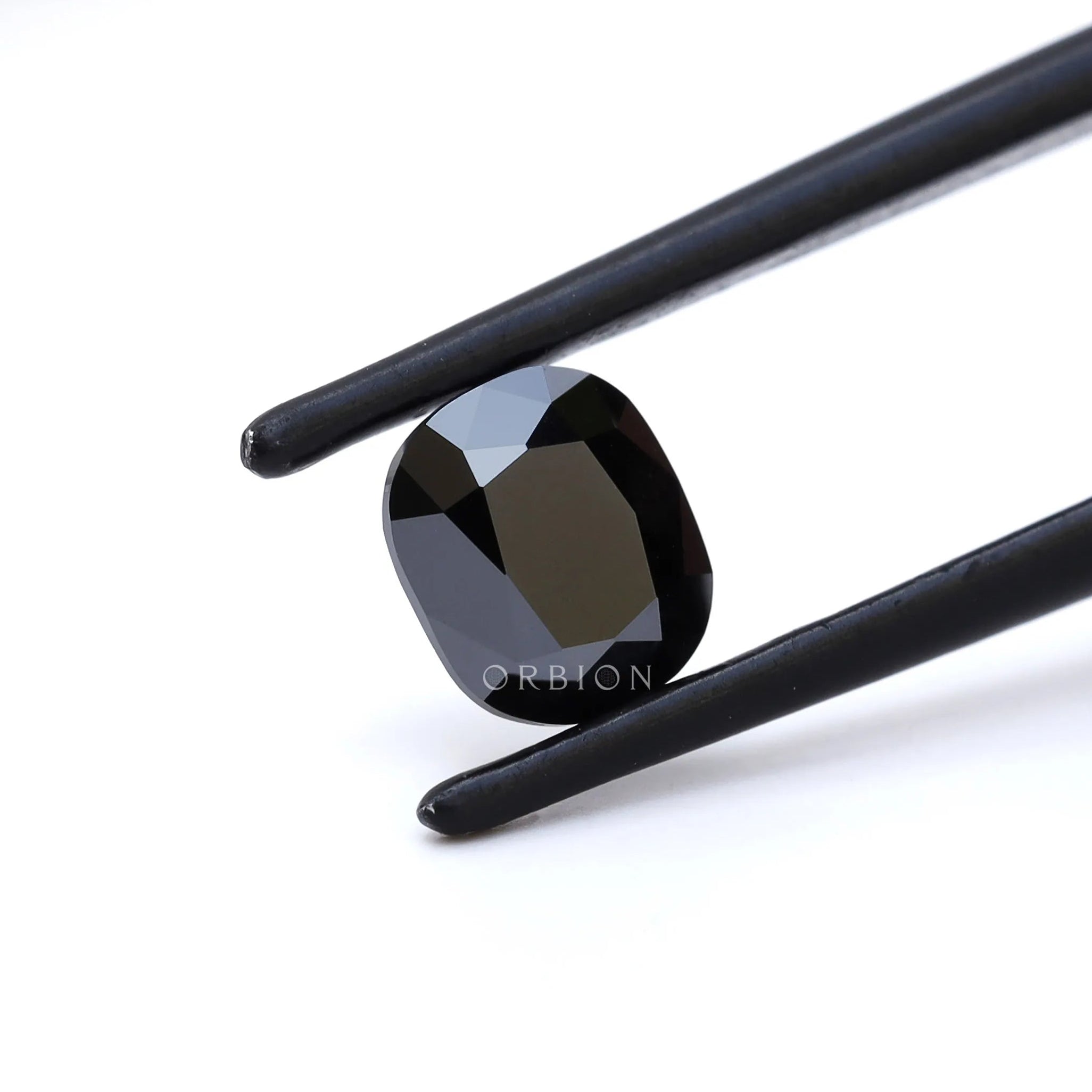 1.2 ct Black moissanite elongated cushion antique cut loose gem