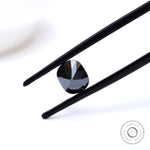 1.2 ct Loose black moissanite with elongated cushion vintage cut
