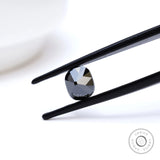 Bold black elongated cushion moissanite 1.2 ct antique style stone