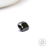 Unique black moissanite elongated cushion 1.2 ct loose gemstone