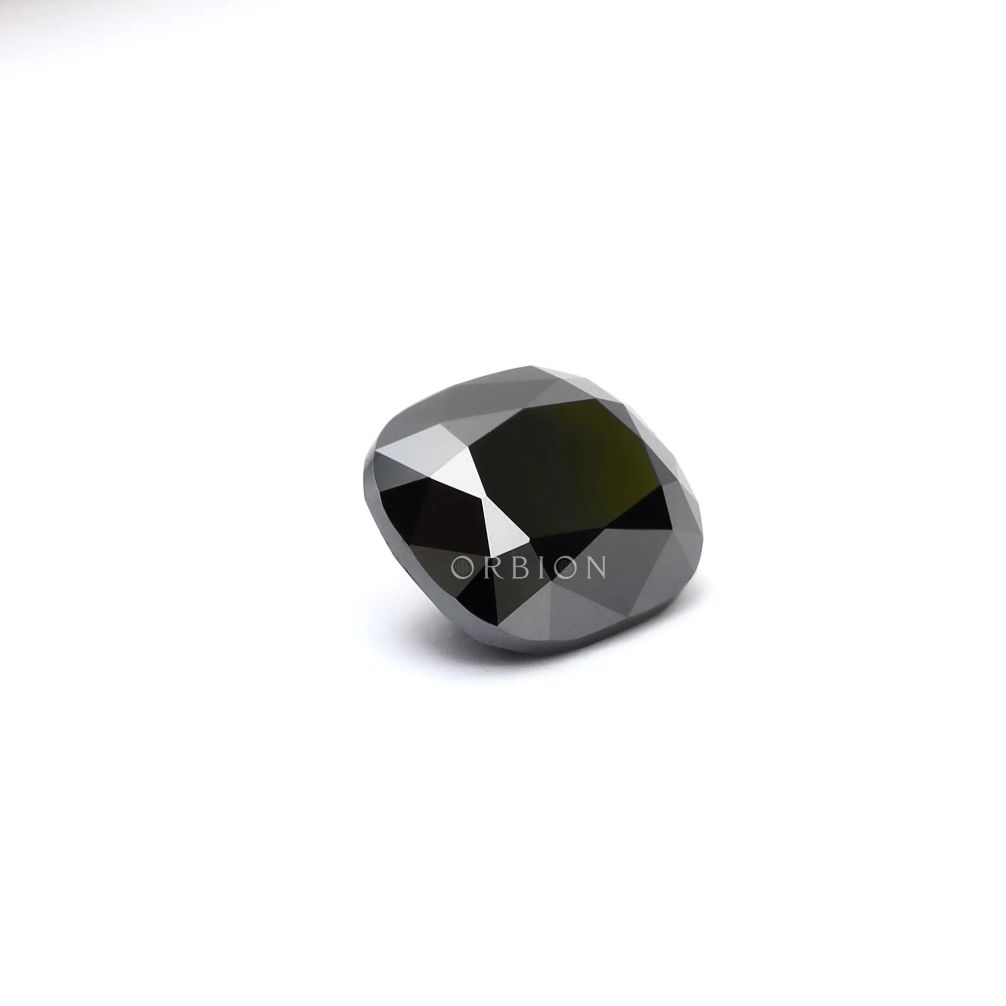 Unique black moissanite elongated cushion 1.2 ct loose gemstone