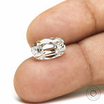 High Sparkle 2.3 CT Elongated Cushion Moissanite Gemstone