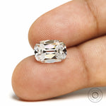 Elongated Cushion Colorless Moissanite for Custom Ring Settings
