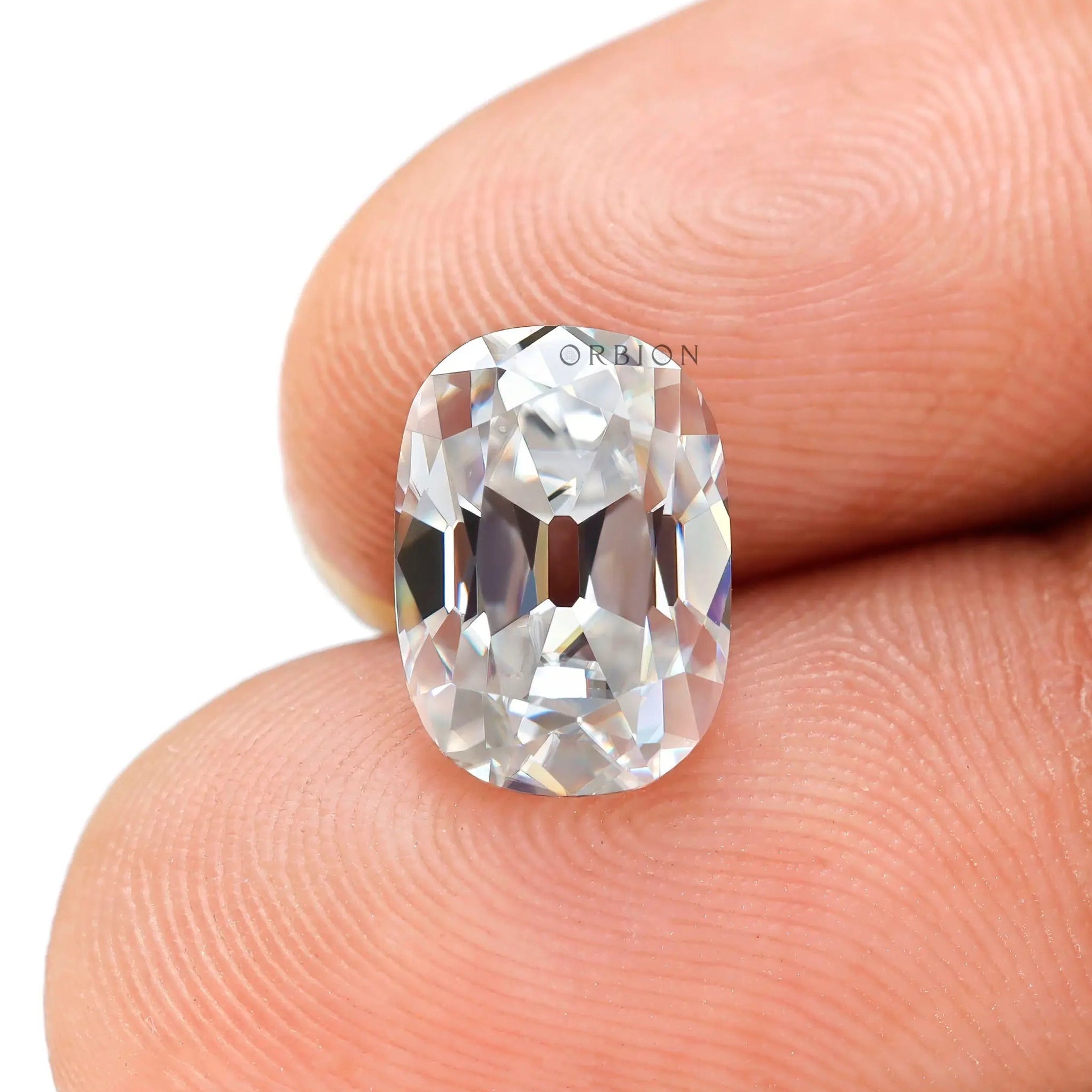 Larger culet old cut cushion stone